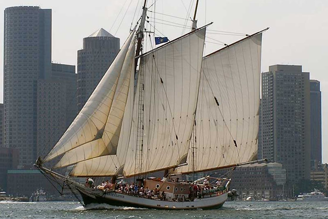 schooner liberty clipper with liberty fleet of tall ships